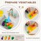 Plastic Kids Kitchen Playset with Cooking Accessories and Toy Cut table Veggies